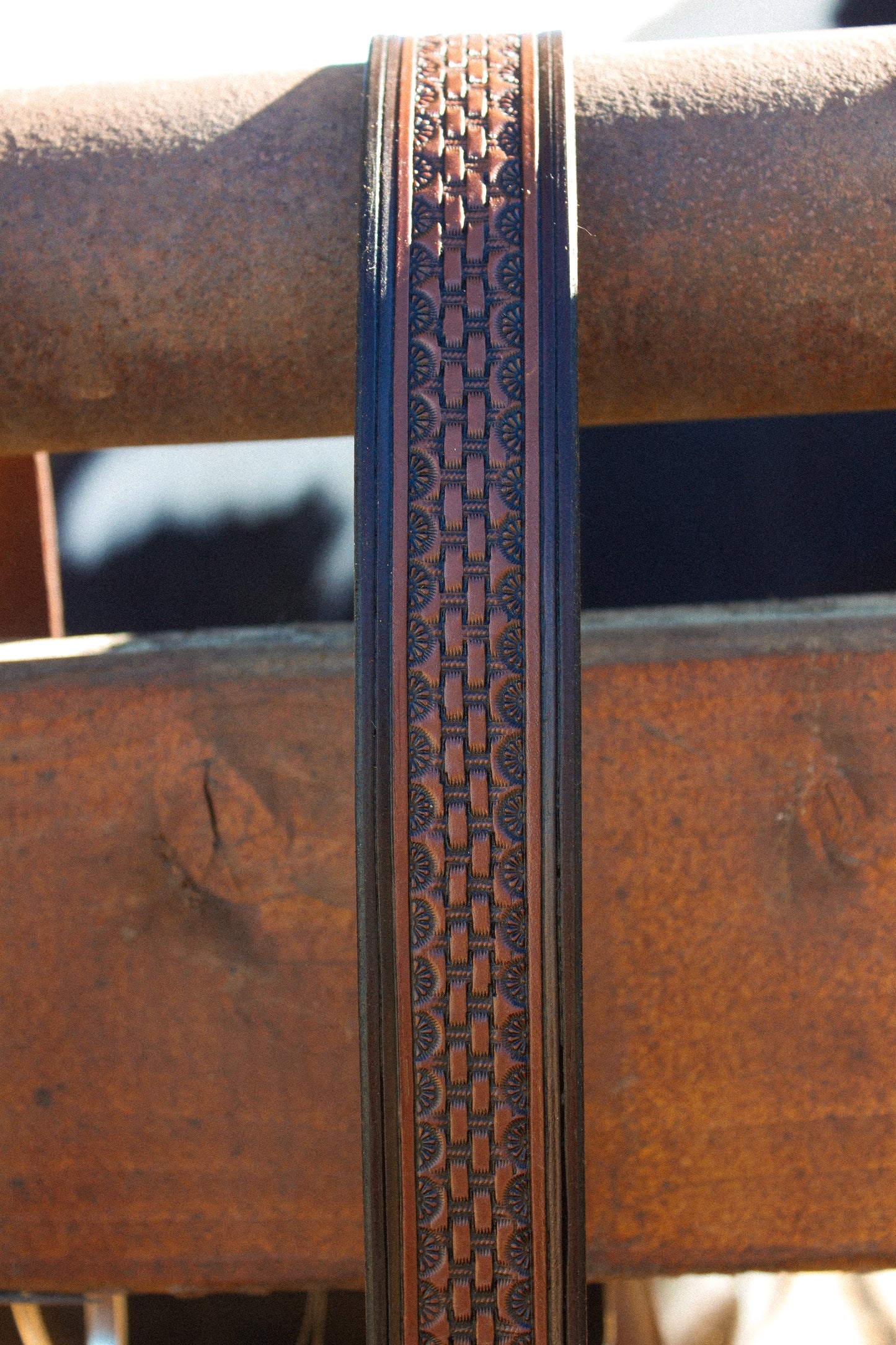 The Robles Belt - With custom initial or brand at Tail