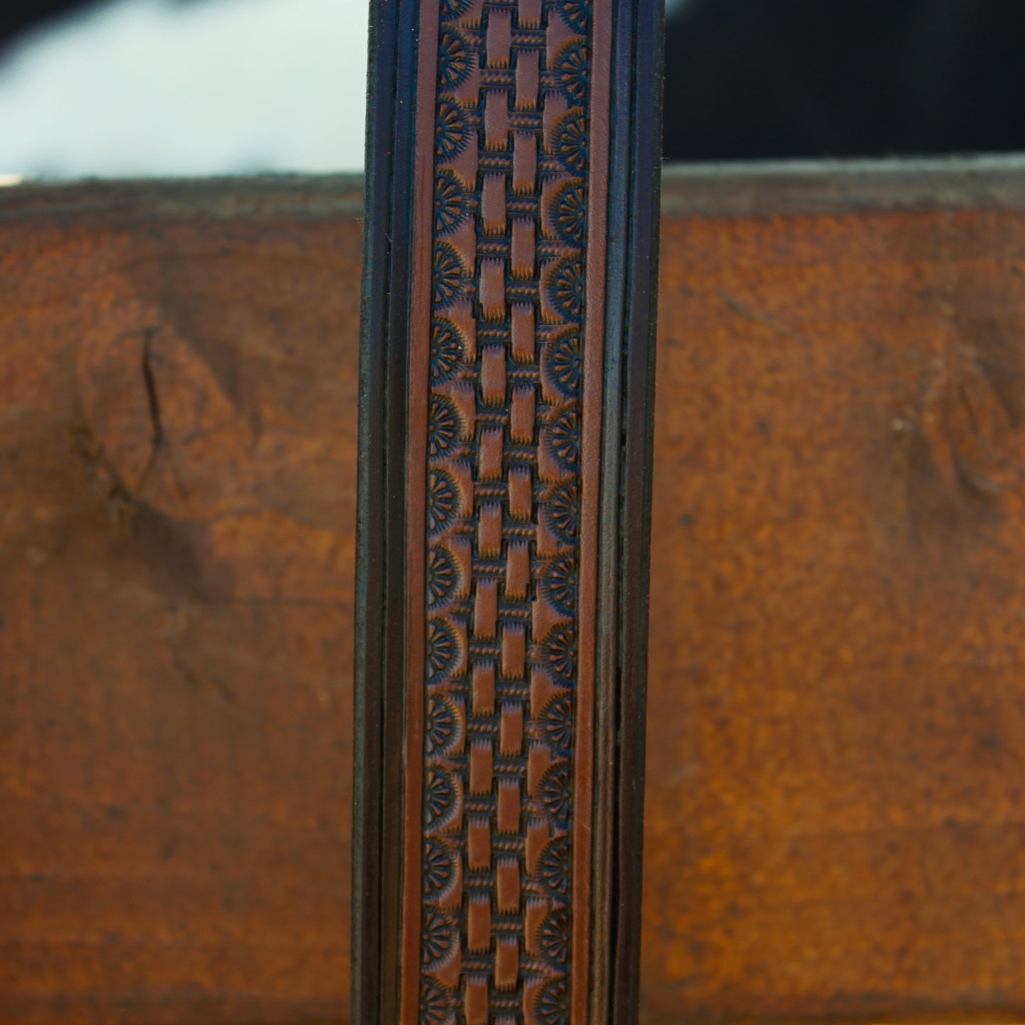 The Robles Belt - With custom initial or brand at Tail
