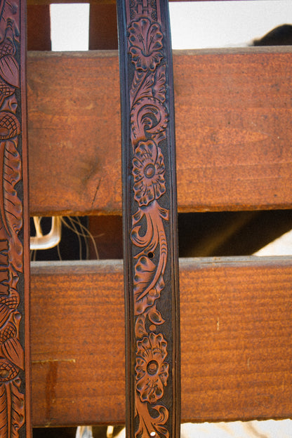 The Robles Belt - With custom initial or brand at Tail
